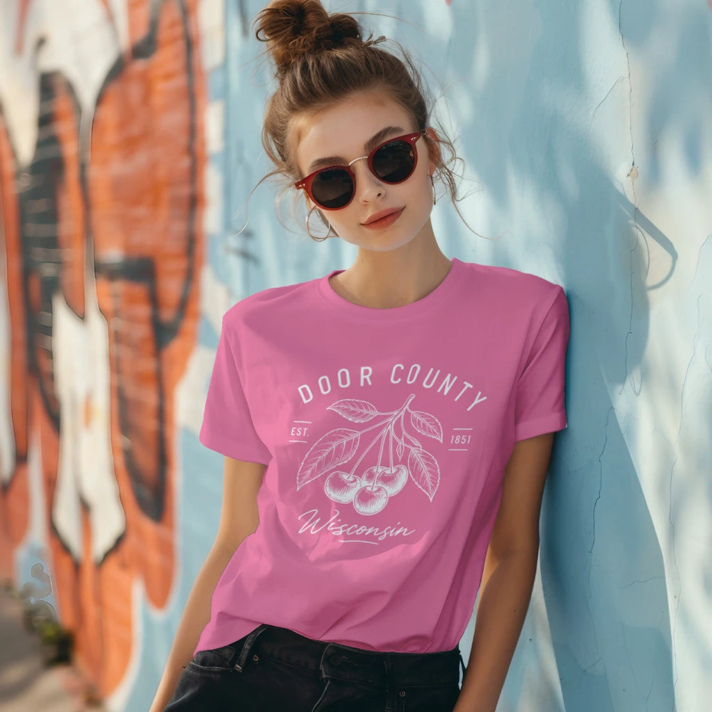 Door County WI Cherry Bunch Softstyle T-shirt