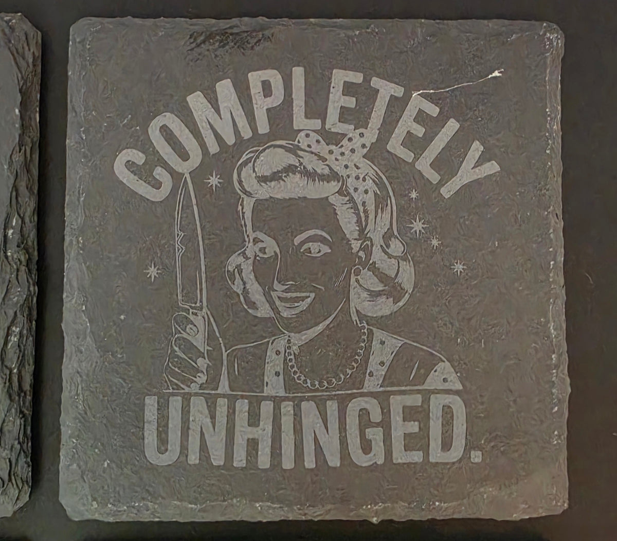 Retro Woman - Unfiltered, Sarcastic & Funny Slate Coasters