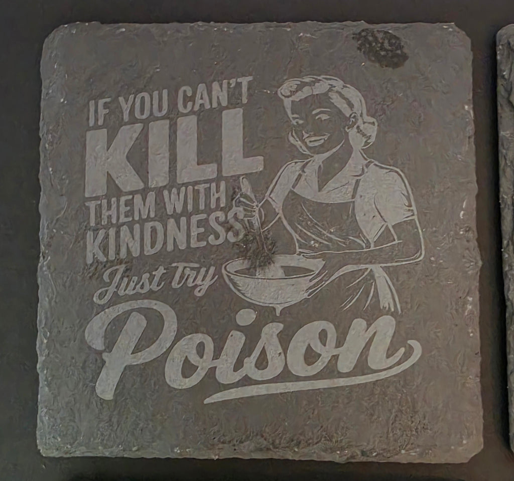 Retro Woman - Unfiltered, Sarcastic & Funny Slate Coasters
