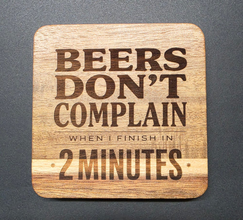Beer & Wine Themed Unfiltered, Sarcastic & Funny Wood Coasters