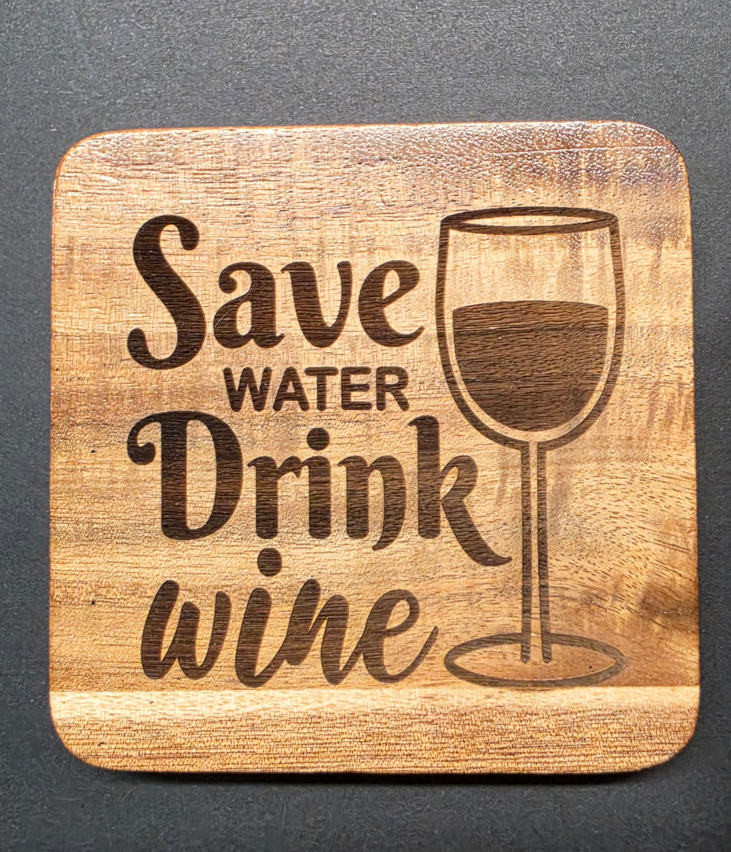 Beer & Wine Themed Unfiltered, Sarcastic & Funny Wood Coasters