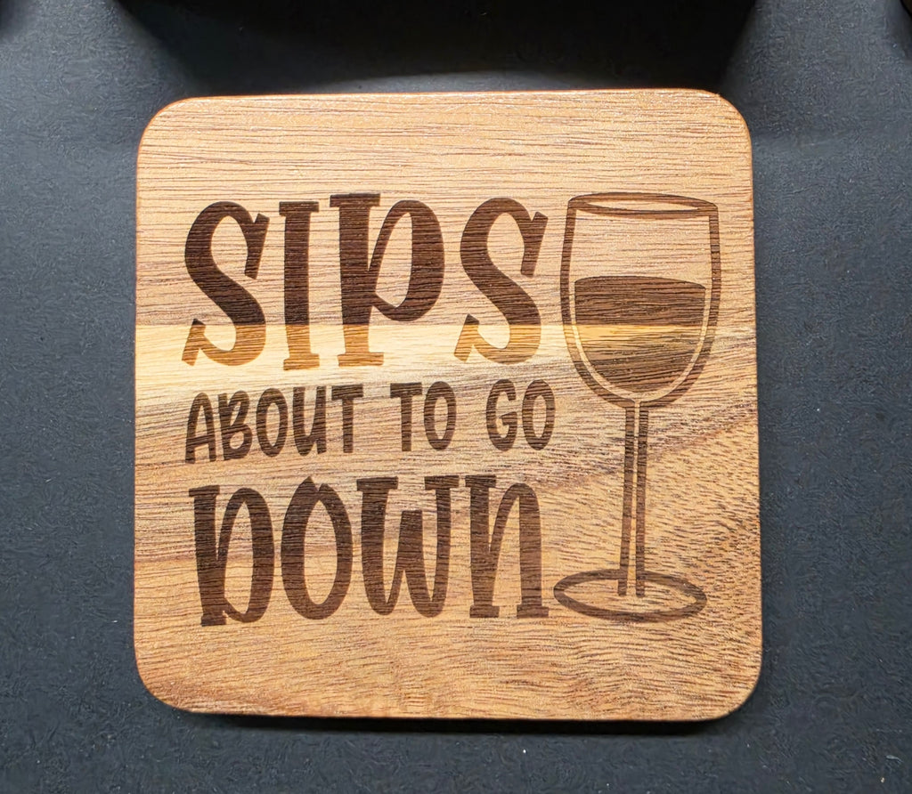 Beer & Wine Themed Unfiltered, Sarcastic & Funny Wood Coasters
