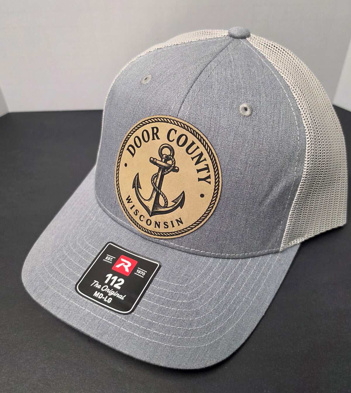 Door County Wisconsin Trucker Hat – Anchor and Rope (Richardson 112)