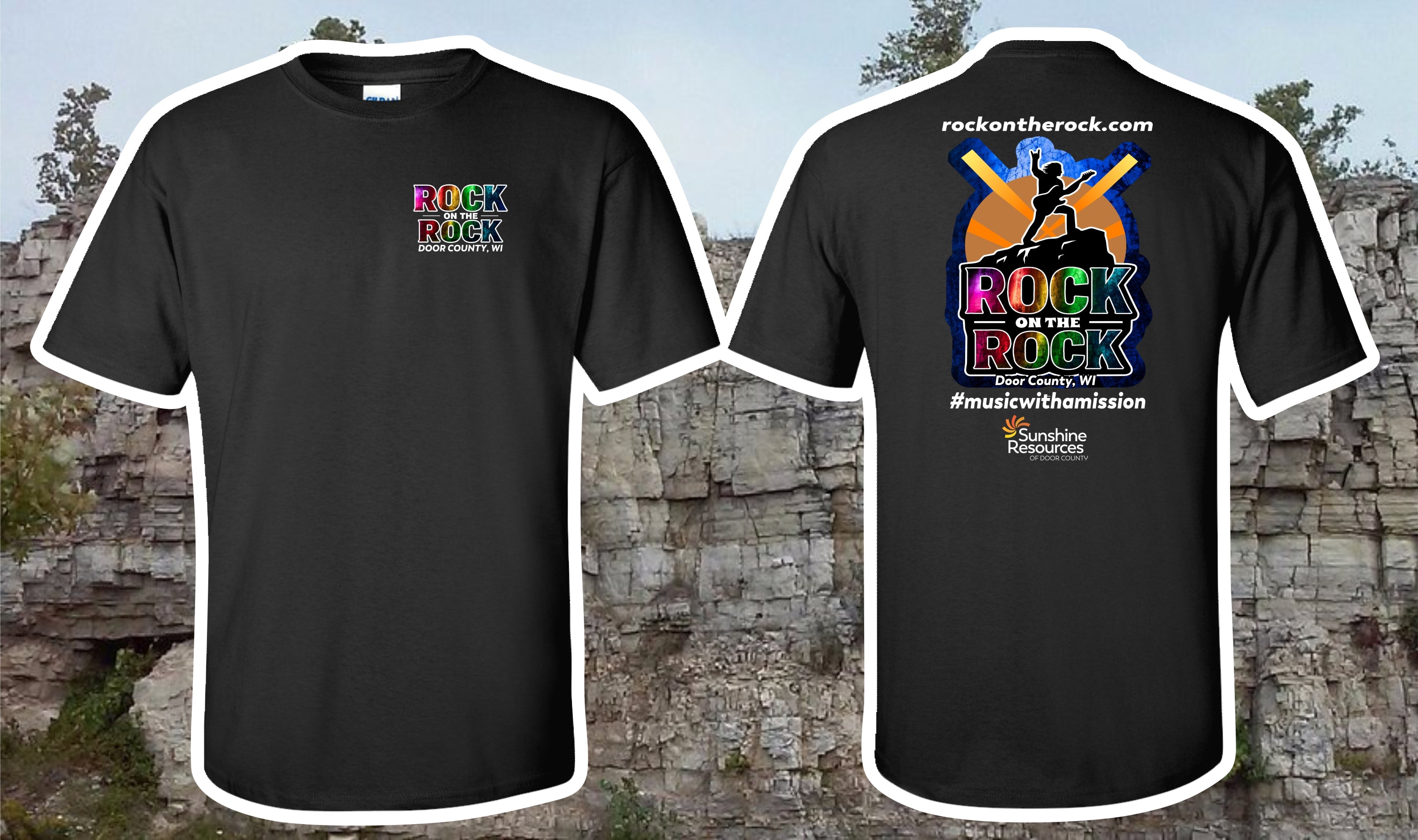Rock on the Rock Door County T-Shirt | Music Festival Merch 2026