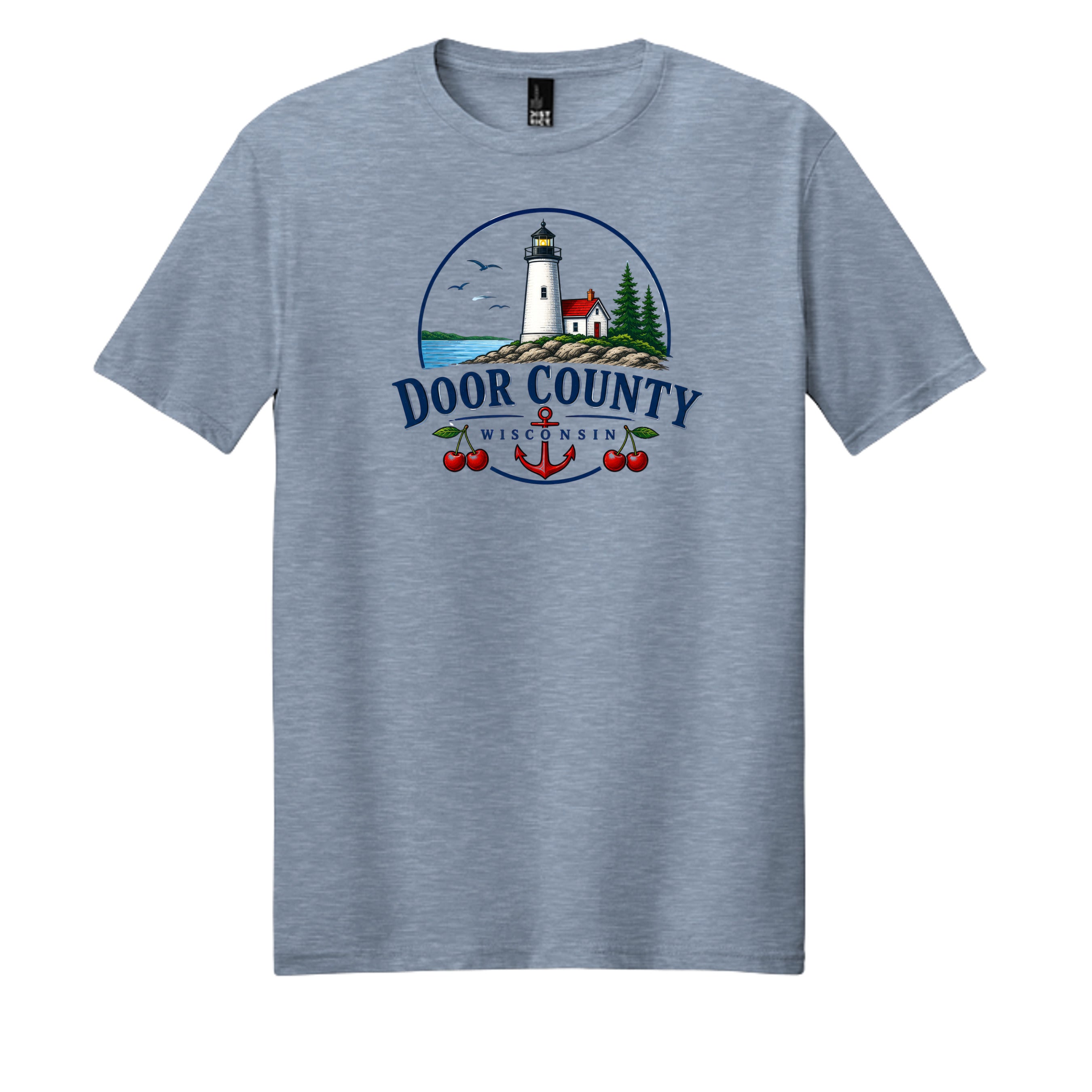 Flint Blue Heather - DM108 - FRONT